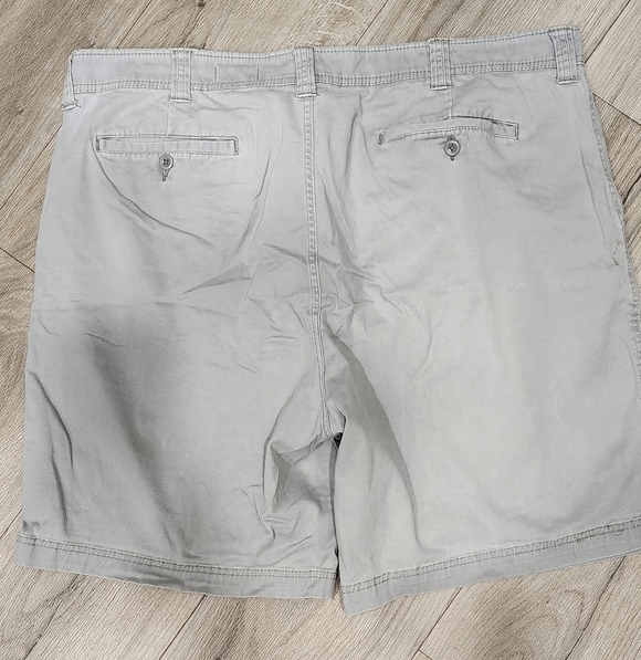 St. John's Bay Gray Comfort Stretch Shorts - Picture 2 of 4